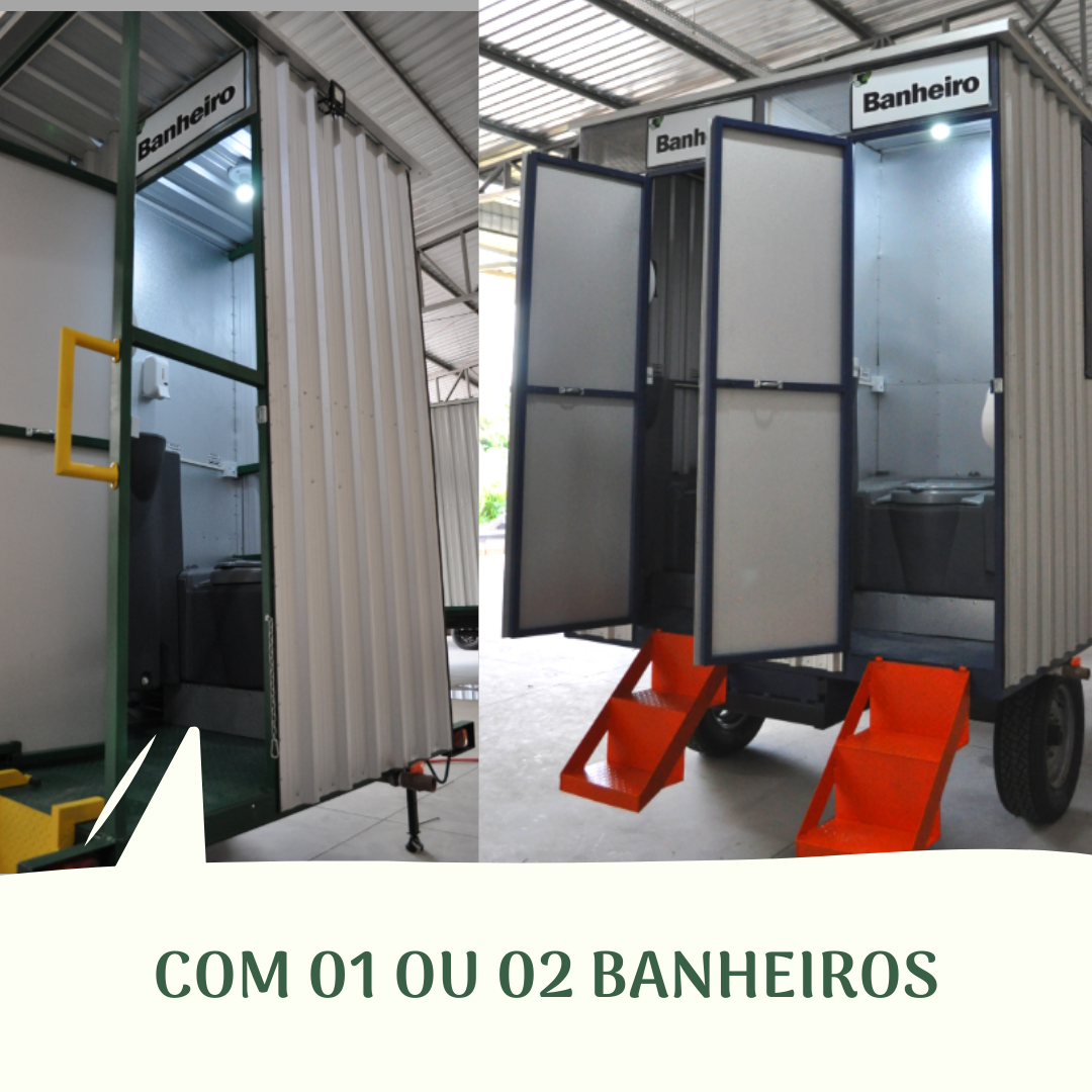 Com 01 ou 02 banheiros