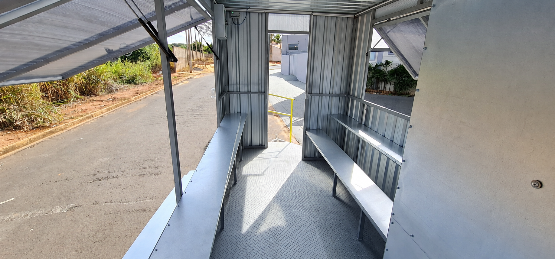 Área de alimentação interna e externa da Linha Flex