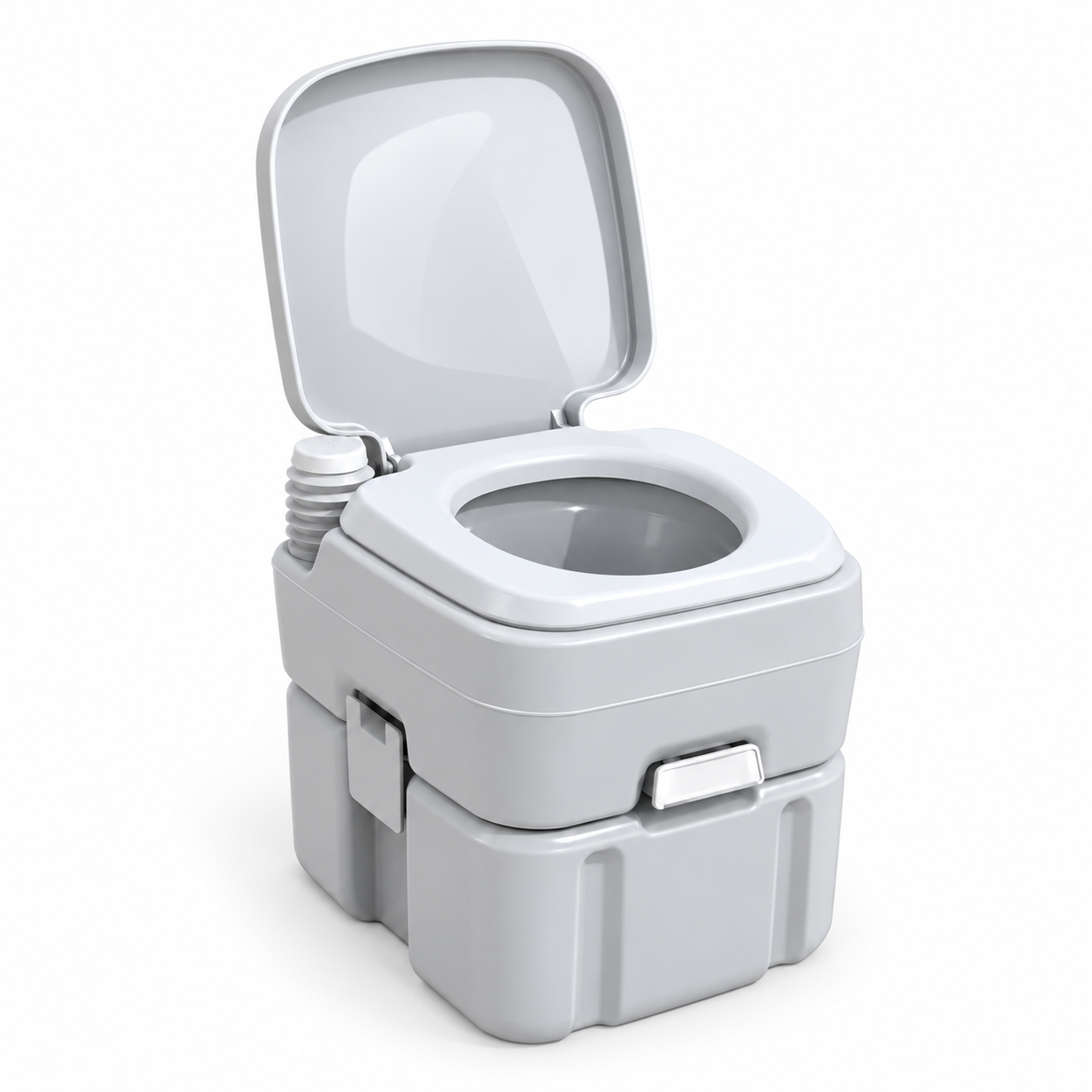 Vaso sanitário portátil com descarga para Barraca Sanitária